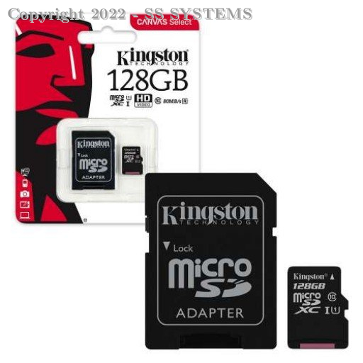 KINGSTON 128GB MEMORY CARD 