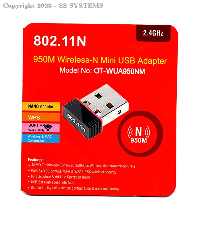  WIRELESS-N MINI 802.IIN USB ADAPTER 950M