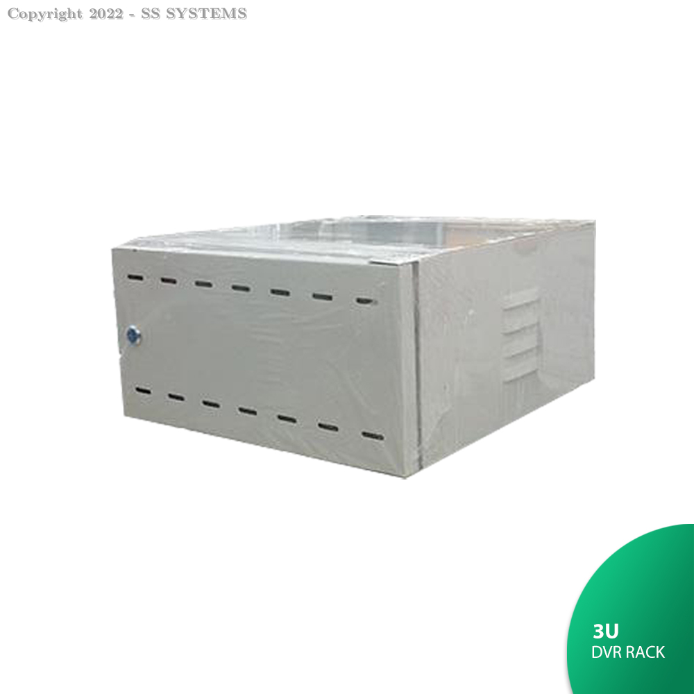 3U DVR POWDER-COD TCJ CABINET WITHOUT GLASS